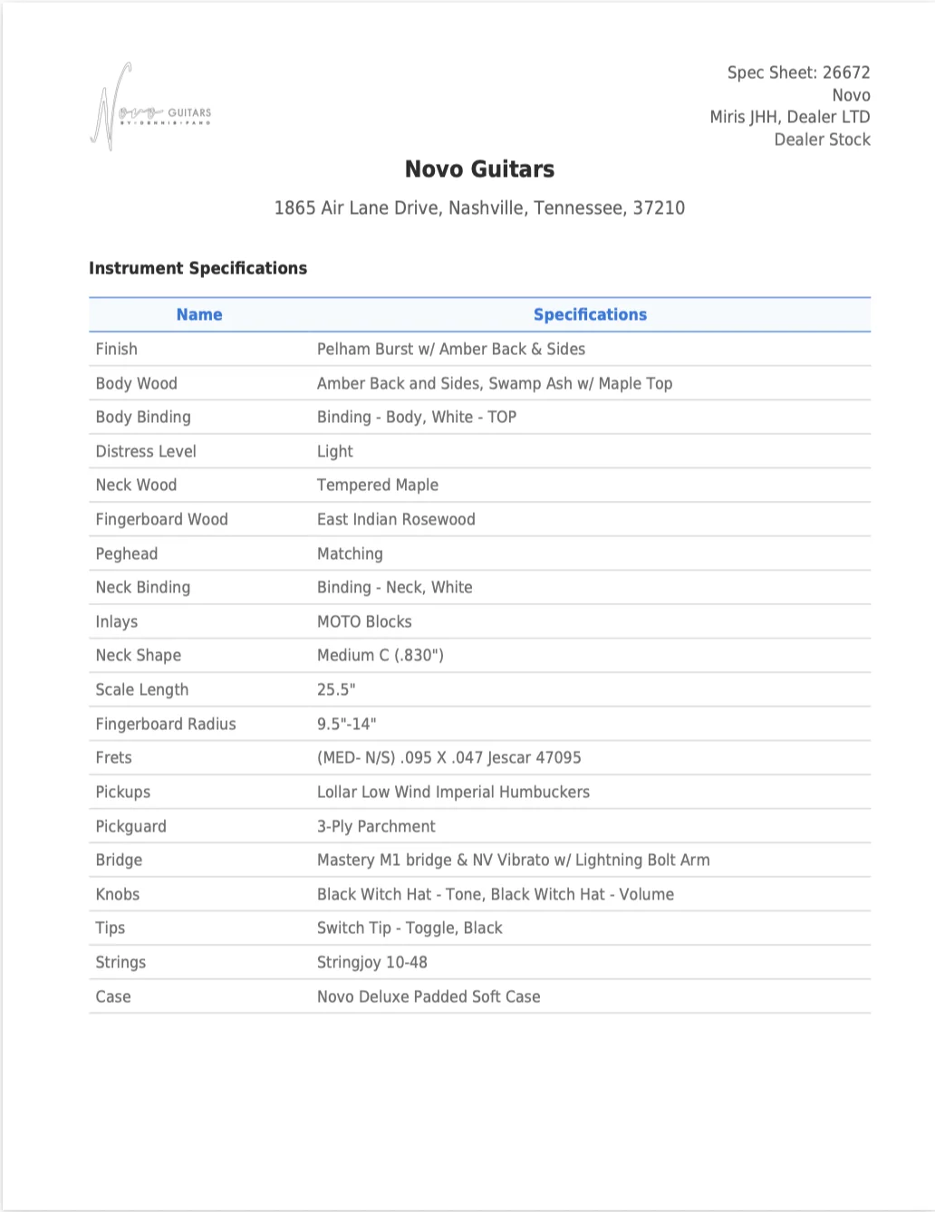 MIRIS J - Dealer LTD - Pelham Burst | Dealer Stock - Image 2