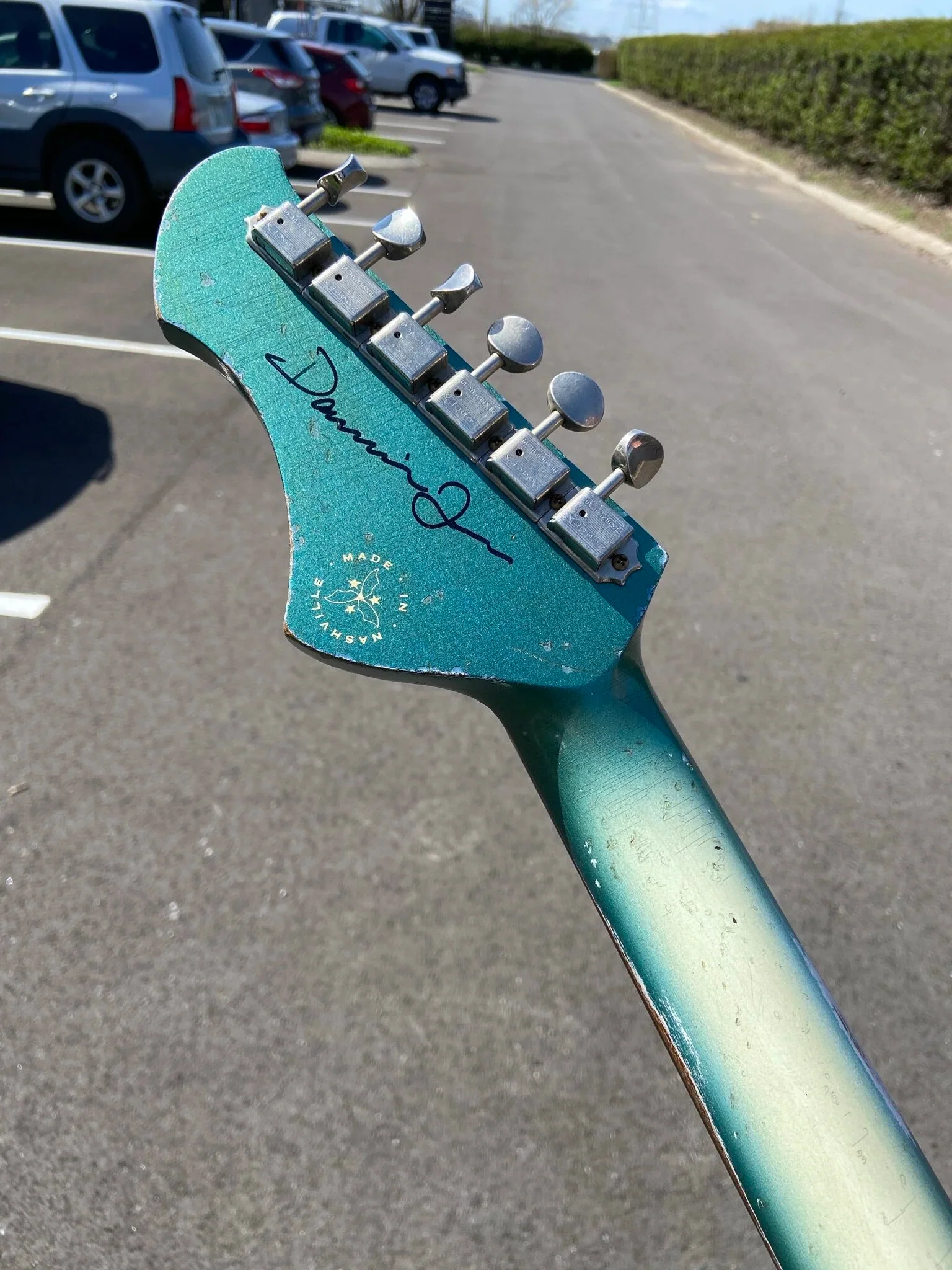 Signature MIRIS T - Aged Pelham Blue Burst - Image 7