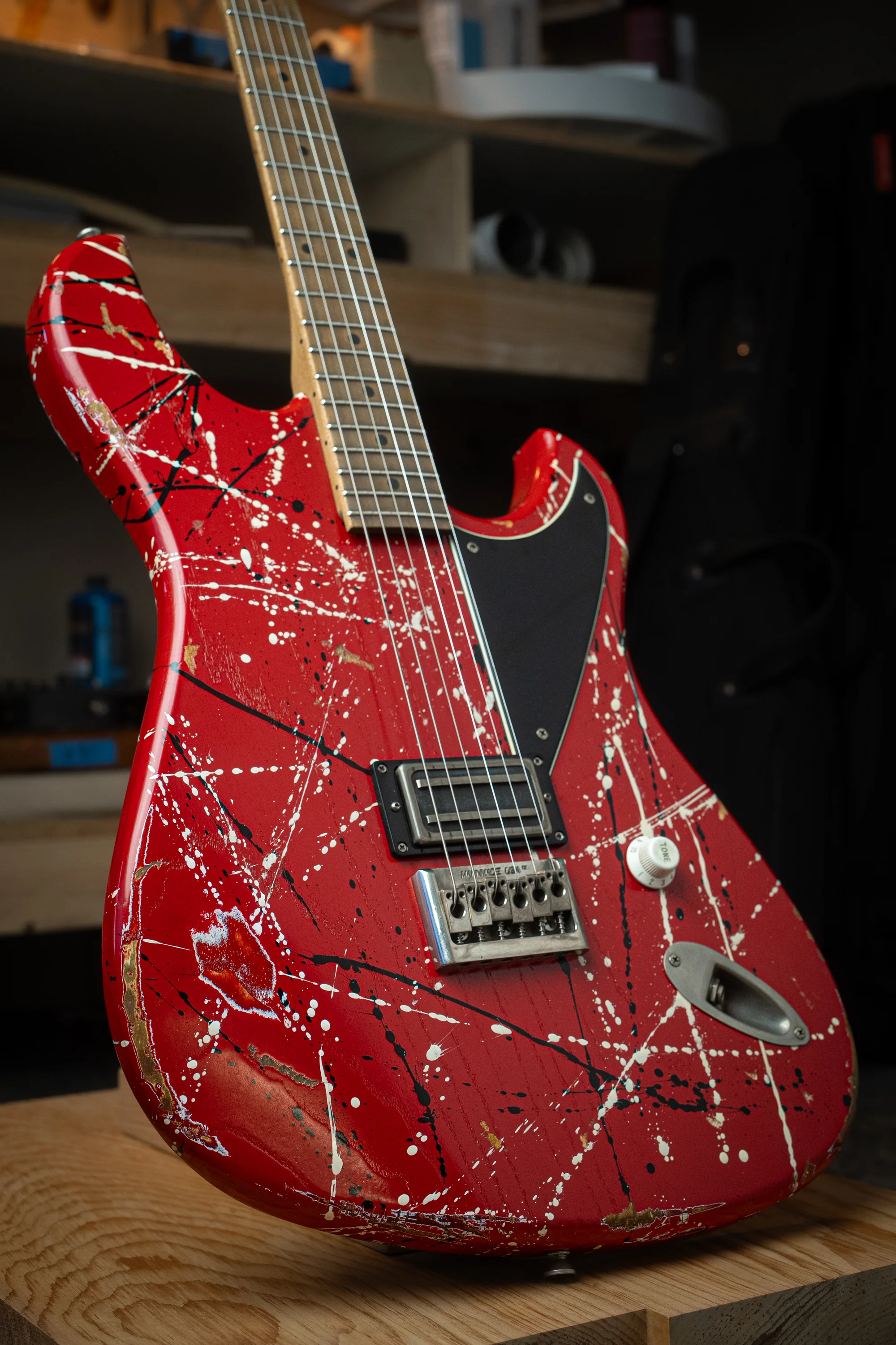 Signature IDRIS H1 - Red/Black/White Splatter | NAMM 26 - Image 2